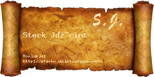 Sterk Jácint névjegykártya